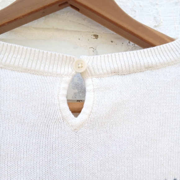 Talbots Cashmere Blend Fair Isle Nordic Sweater - Picture 5 of 6